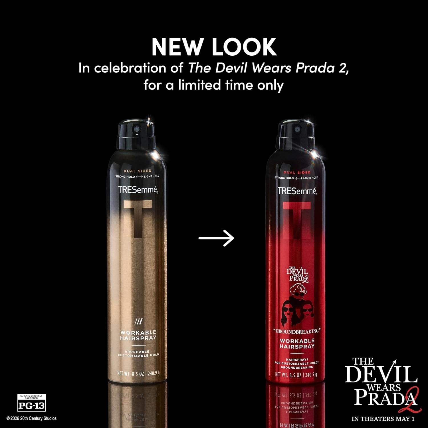 image:imageTRESemm AList Collection Workable Hairspray Limited Edition 85 oz Pack of 2Devil Wears Prada